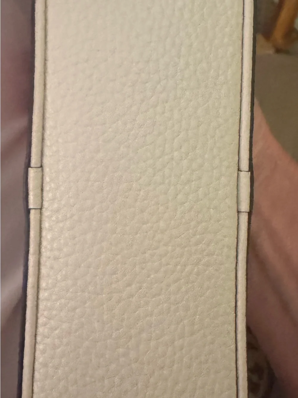 Tory Burch Cream Leather Mini Crossbody with Logo Strap